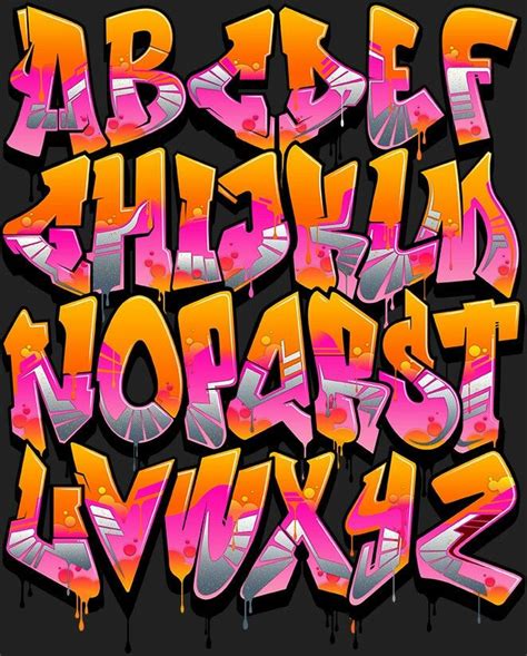 Abjad grafiti  Pertama ini merupakan grafiti 3d dengan gaya alphabet atau abjad